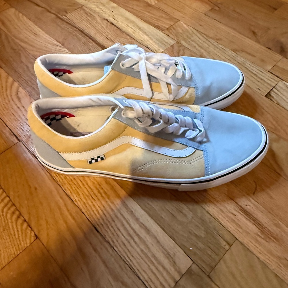 Vans Old Skool Sneakers – Blue/Yellow/White Mens Size 13